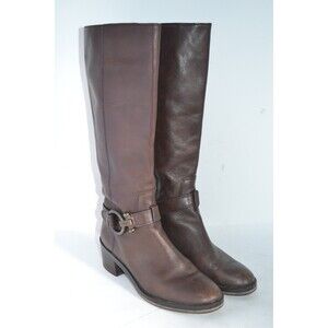 Coach Carolina A00699 Women's Size 8 Shoes Brown Leather Tall‎ Riding Boots